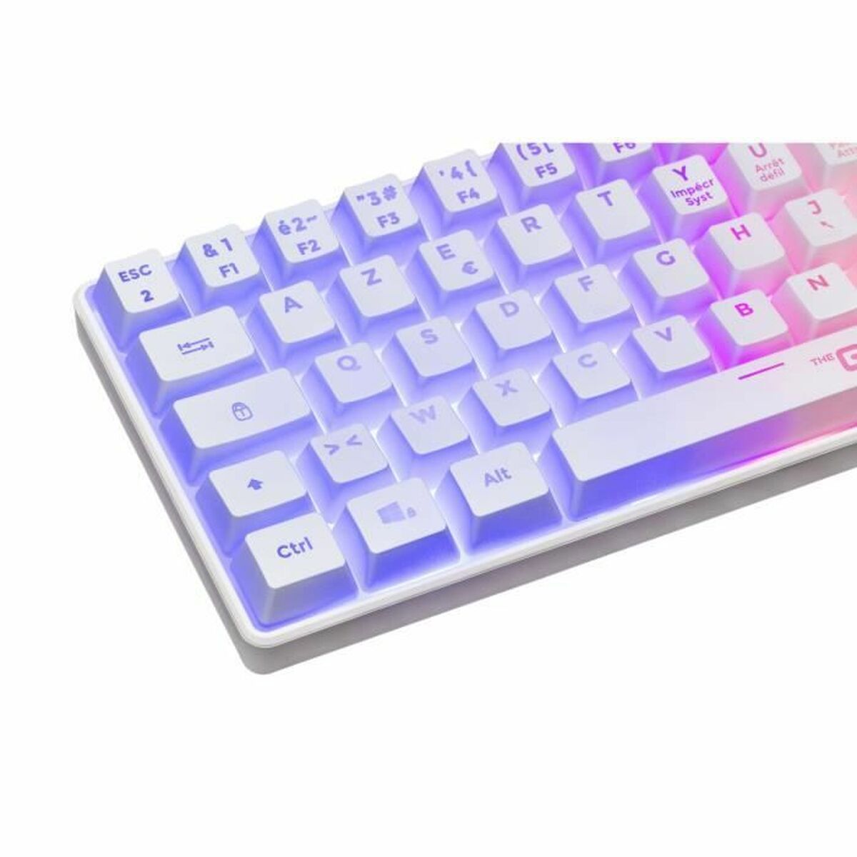 Bluetooth-tastatur The G-Lab Azerty Fransk Hvid